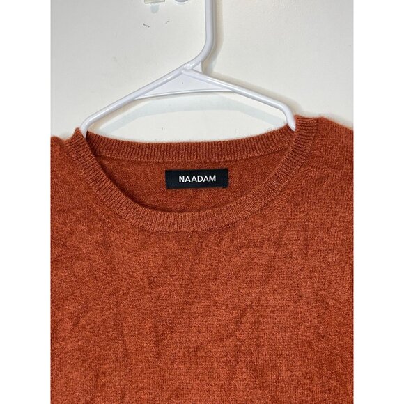 Naadam Rust Cashmere Pullover Sweater Womens M Medium Soft Cozy - Picture 2 of 8